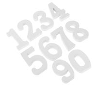 UTHCLO 10pcs White Wooden Number Decor Simple Wood Decoration for Birthday Wedding Party Festival Table Display Educational and Artistic