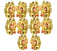 UTHCLO 10Pcs Zodiac Dragon Pendants DIY Spring Festival Accessories Chinese Year Ornament for Home Wedding Bonsai Decoration