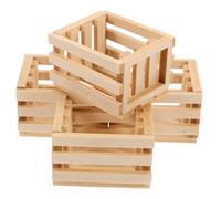 UTHCLO 12 Scale Dollhouse Fruit and Milk Crates Micro Landscape Accessories for DIY Crafts and Small Outdoor Ornaments