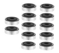 UTHCLO 12pcs Amplifier Isolation Feet Pads Speaker Audio Base Pads Plastic Anti-vibration Isolation for Hifi Amplifier and Speaker Stands Silver 48x15mm