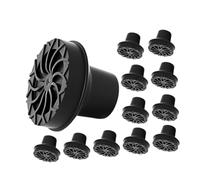 UTHCLO 12pcs Anti-Slip Walking Stick Rubber Ends for Tube Diameter Canes Black Cane Tips Replacement for Trekking Poles Hiking Sticks and Elderly Stability Enhancers