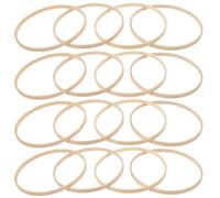 UTHCLO 12pcs Bamboo Dream Catcher Rings DIY Craft Round Frame for Wreaths Windchimes Mandalas Smooth Bamboo Material for Handmade Projects