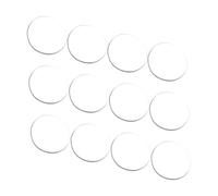 UTHCLO 12Pcs Clear Glass Table Suction Cup Gaskets Soft PP Bumpers Anti-slip Glass Cover Dampers for Furniture Non-scratch Transparent Spacers