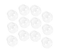 UTHCLO 12pcs DIY Clear Plastic Water Globes with Caps Empty Fillable Snow Globe Craft Kits for Christmas Decorations and Handmade Gifts