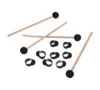 UTHCLO 12pcs Ethereal Drum Stick and Silicone Finger Sleeve Set for Beginners 21cm Drumsticks with Finger Protectors Drum Accessories for Ethereal Tongue Playing