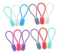 UTHCLO 12Pcs Magnetic Silicone Cable Ties Flexible Cord Wrap Organizer with Embedded Magnet for Home Office Desk Wire Management in Multiple Colors Random Color