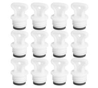 UTHCLO 12pcs Medium 18mm Rubber Hot Water Bottle Stoppers Leakproof Replacement Sealing Caps for Hot Water Bags and Bottles, Sturdy Stopper Lids for Winter Use
