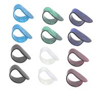 UTHCLO 12PCS Medium Acoustic Guitar Thumb Picks Comfortable Celluloid Fingerstyle Plectrums for Banjo Ukulele Bass Harp Performance Ergonomic Fit for Beginners and Pros