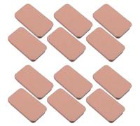 UTHCLO 12pcs Metal Tin Box Container Sliding Lid for Lipstick Packaging Rectangular Tinplate Box for Lip Balm Storage for Gifting and Home Organization