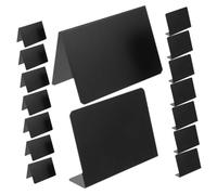 UTHCLO 12pcs Mini Chalkboard Signs Small Erasable Tabletop Message Boards for Weddings Parties Shop Price Tags Kitchen Labels and Crafts Quick-Dry Surface Black Acrylic Table Boards