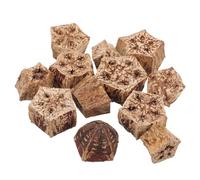 UTHCLO 12pcs Natural Parrot Foraging Bird Chewing Blocks Cage Accessories for Macaw Cockatiel Conure Budgie Shredding for Mental Health and Biting Activity