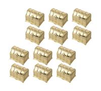 UTHCLO 12PCS Pirate Treasure Chest Candy Boxes Sturdy Mini Treasure Box for Party Favors Classroom Rewards and Storage of Jewelry Cosmetics Keepsakes Vintage Style Gold Decorative Chests