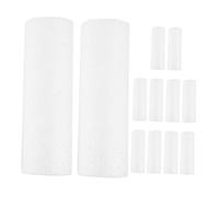 UTHCLO 12PCS Polystyrene Craft Foam Cylinders Solid Foam Tubes for Durable DIY Modeling Floral Displays Wedding Arch Decor Versatile Painting Angles for Creative Projects