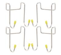 UTHCLO 12pcs S Hook Stainless Steel Double Hook Creative Simple Fashion Decorative Easy to Install Cabinet Clothes Holder for Kitchen Bathroom