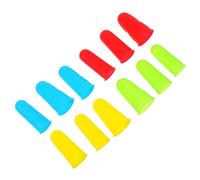 UTHCLO 12pcs Silicone Finger Tip Protectors with Slip Textured Surface for Heat Insulation and Grip Reusable Finger Guards for Cooking Crafting and Workshop Safety in Multiple and Colors
