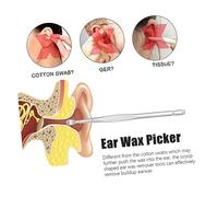 UTHCLO 12pcs Stainless Steel Ear Cleaner Spoon Set for Smooth Rounded Earwax Remover Tools to Massage Ear Canal and Itching Safe and Efficient Wax Picker