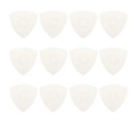 UTHCLO 12pcs Transparent Nylon Ukulele Picks Non-slip Bass and Liuqin Plectrums Wear-resistant Material for Da Ruan and Acoustic String Instruments Replacement Accessories for Beginners