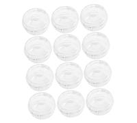 UTHCLO 12pcs Transparent Stove Knob Covers for Gas Cookers Adhesive Safety Protectors Easy Installation Without Removing Knobs Wear Resistant Kitchen Accessory for Families
