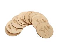 UTHCLO 12pcs Wooden Discs Cards for Photographing Growth, Double-Sided Skin Friendly Monthly Photo Props to Capture Memories of Development