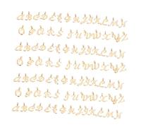 UTHCLO 130pcs Mini Alloy Letter Charms A-z Initial Pendants with Rings for DIY Jewelry Making Alphabet Pendants for Bracelets and Necklaces Compact Charms for Crafting