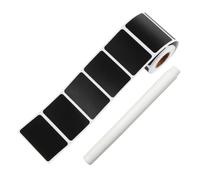 UTHCLO 150 Pcs Rectangular Chalkboard Labels Stickers Roll with Adhesive Plastic Material, Reusable and Easy to Write, Removable Black Chalkboard Stickers for Kitchen and Spice Bottles