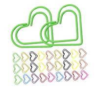 UTHCLO 150pcs Metal Heart Paper Clips Strong Love Shaped Clips for Office School Home Organization Compact Portable Paperclips for Notes Photos Documents Stylish Desk Accessories