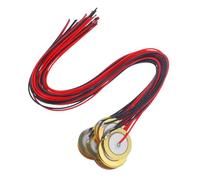 UTHCLO 15pcs 27mm Piezo Diaphragm Discs Guitar Pickup Transducers with 33cm Lead Wire for Acoustic Instruments Music-making Accessories