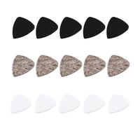 UTHCLO 15pcs Felt Guitar Picks Ukulele Parts Acoustic Guitar Plectrums Comfortable Feeling Mellow Authentic Sound