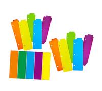 UTHCLO 15pcs Repositionable Plastic Page Dividers with Snap Tabs Ring Binders Dual-Purpose Bookmarks and Section Organizers for Notebooks Planners and Documents