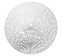 UTHCLO 16-inch Quiet Crash Cymbal Low Volume Drum Cymbal Replacement for Drum Set Practice Mute Metal for Silent Playing and Percussion Accessories