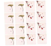 UTHCLO 16pcs Birthday Cards Thank Cards Paper Material with Lovely Pattern Festive Designs Express Wishes Keep in Touch for Christmas Assorted Style