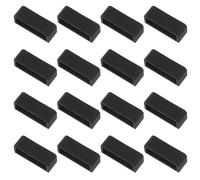 UTHCLO 16pcs Black Silicone Watch Band Loop for Fixing and Retaining the Ends of Watch Straps in Place Super Lightweight Keeper Suitable for Smartwatch Bands