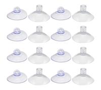 UTHCLO 16PCS Cat Window Perch Replacement Suction Cups Round PVC Heavy Duty Vacuum Sucker for Glass Door Strong Hold Cat Hammock Perch Suction Cup Kit with Crosshole and Round Designs