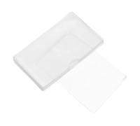 UTHCLO 16Pcs Double-Sided PVC Card Sleeves, Waterproof Id Badge Holders Top Entry Small Semi-Circle Opening, Plastic Protectors for Office, School, and Travel Cards