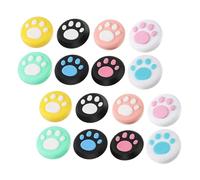 UTHCLO 16pcs Silicone Joystick Grip Covers with Cat Paw Pattern for Game Console Controllers, Non-slip Analog Stick Protectors, Set Suitable for Gaming Accessories Style