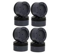 UTHCLO 16pcs Skid Round Washer Pads Non- Foot Pads for Washing Machines and Furniture Black Furniture Support Noise-reducing Appliance Accessories