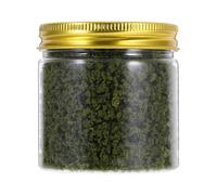 UTHCLO 185ml Yellow-Green Coarse Bushy Powder for Model Scenery, Miniature Scatter Material and Static Grass for Diorama, Train Sand Table, Model Railroad Scenery, Military Figure