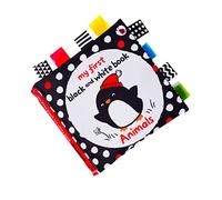 UTHCLO 1pc High Contrast Cognition Training Cloth Book for Boy Girl Soft Chewable Early Educational Sensory Toy for Boy Girl and Boy Girl Animal Recognition