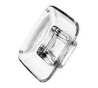 UTHCLO 1piece Glass Soap Dish Holder for Bathroom Shower and Kitchen Sink Elegant and Sturdy Soap Tray for Countertop Maintains Cleanliness and Dryness