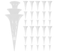 UTHCLO 1set Cone Mesh Drainage Screen for Planters, Plastic Cone Pot Insert with Enhanced Drainage Efficiency and Easy Removal, White Pp Material, Suitable for Pottery and Terracotta