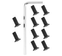 UTHCLO 1set Electric Scooter Handlebar Hex Screws Set with Wrench Hardened Steel Countersunk Hardware Replacement Kit for Front Pole Fixing Compatible with Major Scooter Brands Black