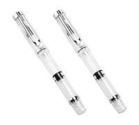 UTHCLO 1set Refillable Water Brush Pen Set for Calligraphy Painting Writing Transparent Body for Students Artists Beginners for Chinese Calligraphy Watercolor 2pcs