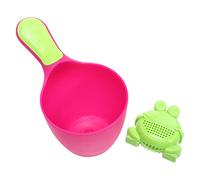 UTHCLO 1set Shampoo Cup Cartoon Bathing Flusher Comfortable Handle Rinse Cup for Easy Hair Washing Shower Supply