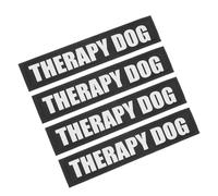 UTHCLO 2 Pairs Reflective Dog Vest Harness Patches Pet Harness Stickers for Outing Service Dogs Easy to Install English Letter Design Replacement Labels for Vests S