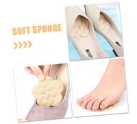 UTHCLO 2 Pairs Soft Sponge Heel Cushions for High Heels with Anti-Slip Massage Pads Shock Absorbing Foot Inserts for Women Half Forefoot Pads for Relief and Secure Fit Black and Nude