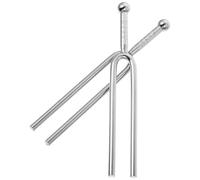 UTHCLO 2 Pcs A 440hz Guitar Tone Tuning Forks Set in Silver, Aluminium Alloy Material with Tone and Accurate Tuning for Musical Instrument Accessories
