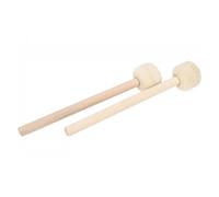 UTHCLO 2 pcs Wooden Felt Head Bass Drum Mallets Ergonomic Anti-slip Drumsticks for Marching Band Practice and Performance Percussion Sticks for Adult Drummers