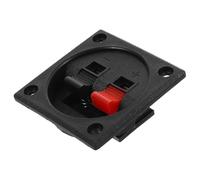 UTHCLO 2-position Square Speaker Terminal Box with Binding Posts, Car and Subwoofer Speaker Connector Plate for Audio Installation and Wiring Accessories in Vehicle Sound Systems