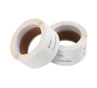 UTHCLO 2 Rolls Kitchen Food Date Stickers with English Record Date Design Stick DIY Index Labels for Food Storage and Classification Paper Material for Smooth Surfaces