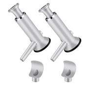 UTHCLO 2 Set Manual Sausage Stuffer Machine with Vertical Design and Steady Base, Stainless Steel and Pp Homemade Sausage Maker, Minimizes Clogging for Kitchen and Outdoor Use